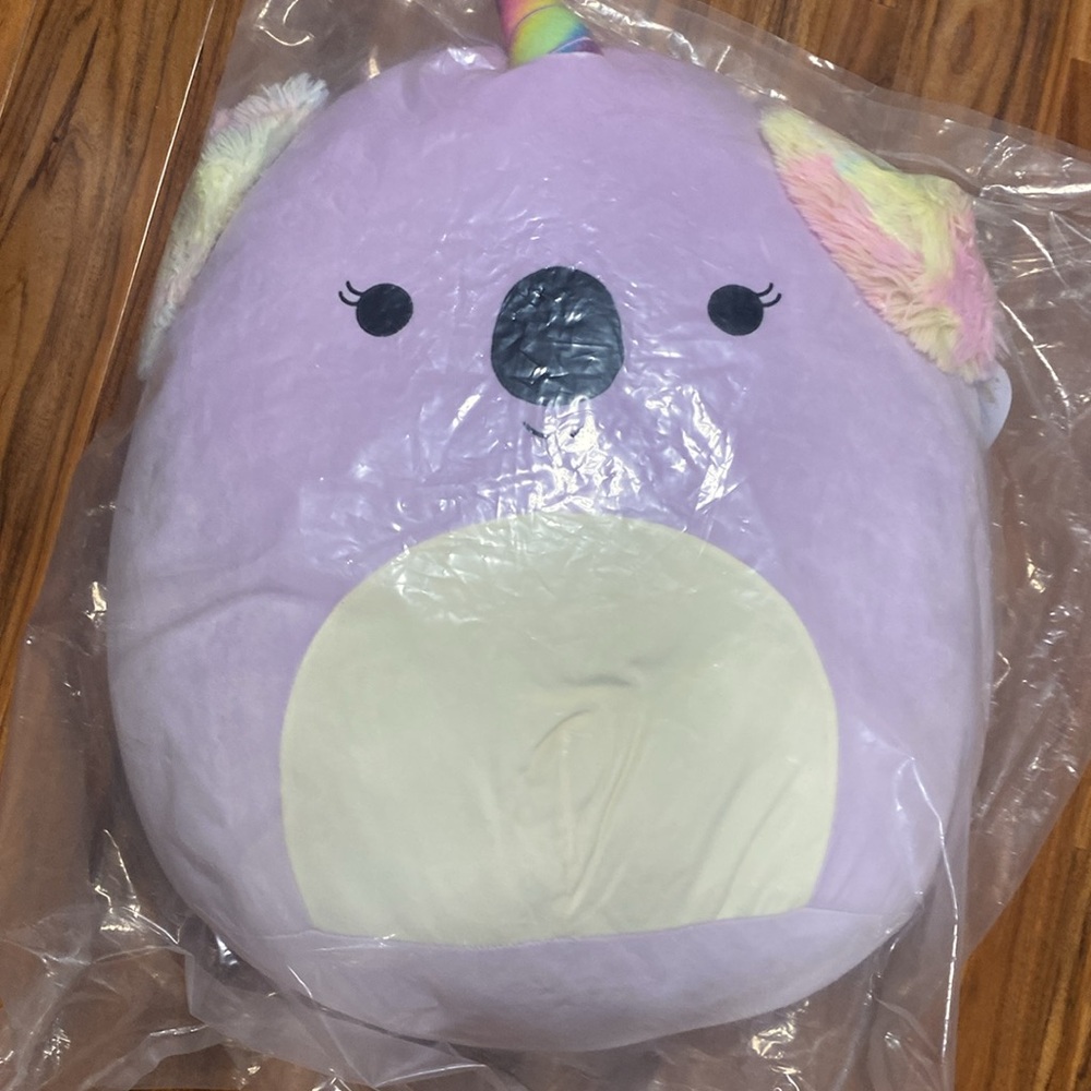 Squishmallow RARE JUMBO XL 24" Bethany the Purple Koalacorn Plush HTF Sealed NWT